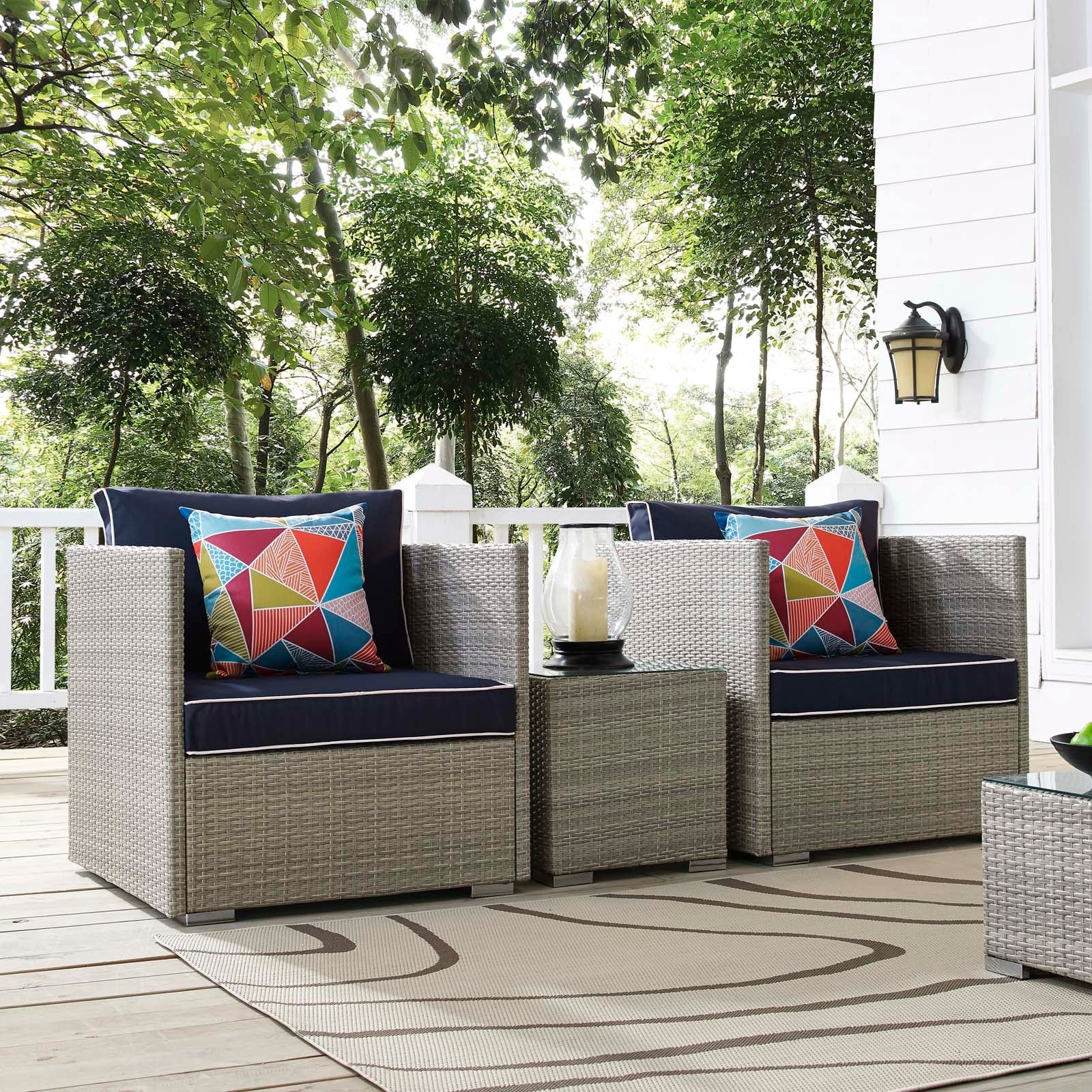 Repose 3 Piece Outdoor Patio Sectional Set by Modway