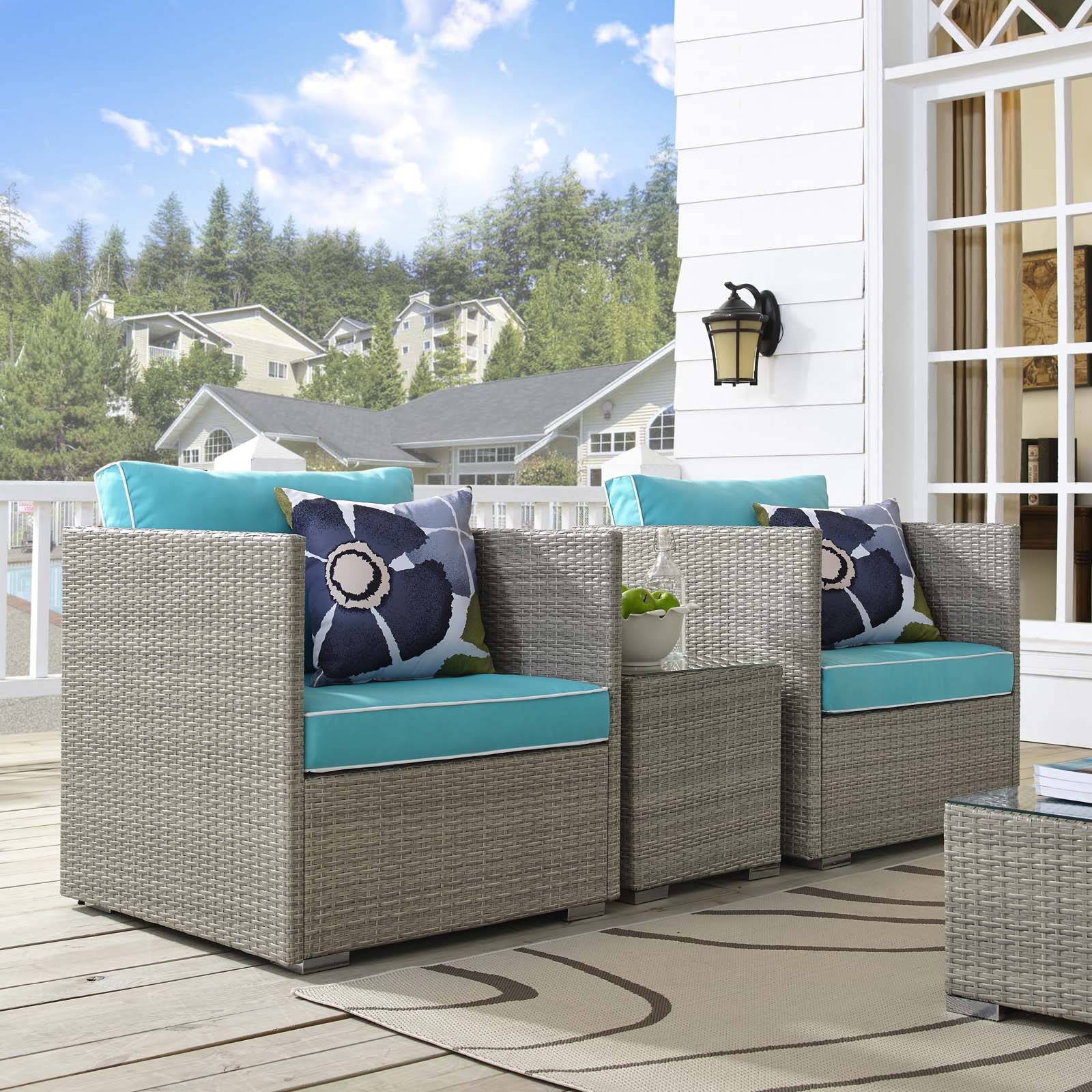 Repose 3 Piece Outdoor Patio Sectional Set by Modway