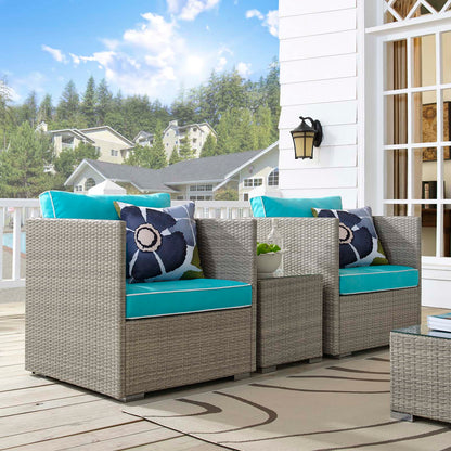 Repose 3 Piece Outdoor Patio Sectional Set by Modway