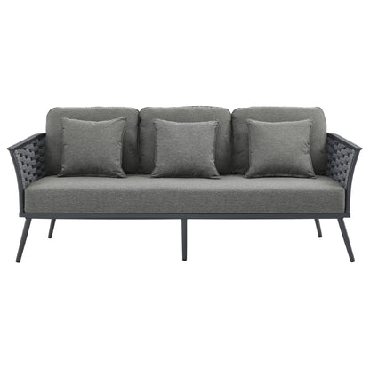 Stance Outdoor Patio Aluminum Sofa by Modway