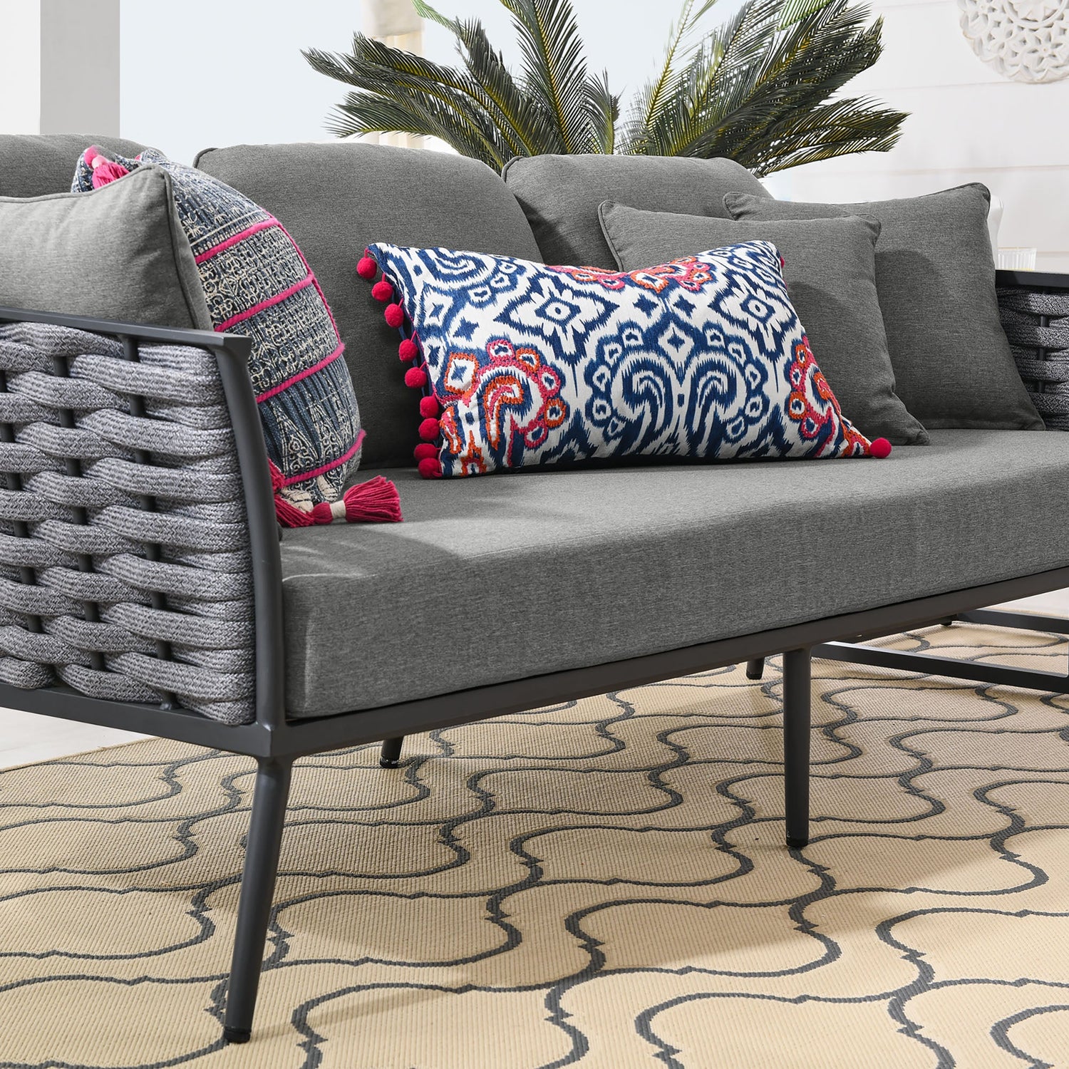 Stance Outdoor Patio Aluminum Sofa by Modway