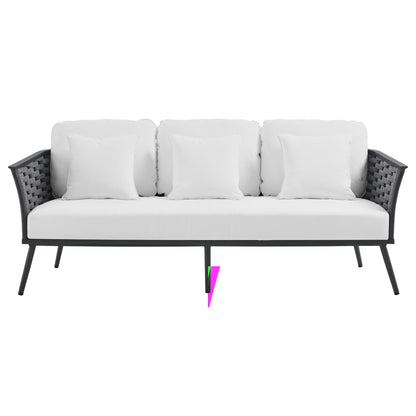 Stance Outdoor Patio Aluminum Sofa by Modway