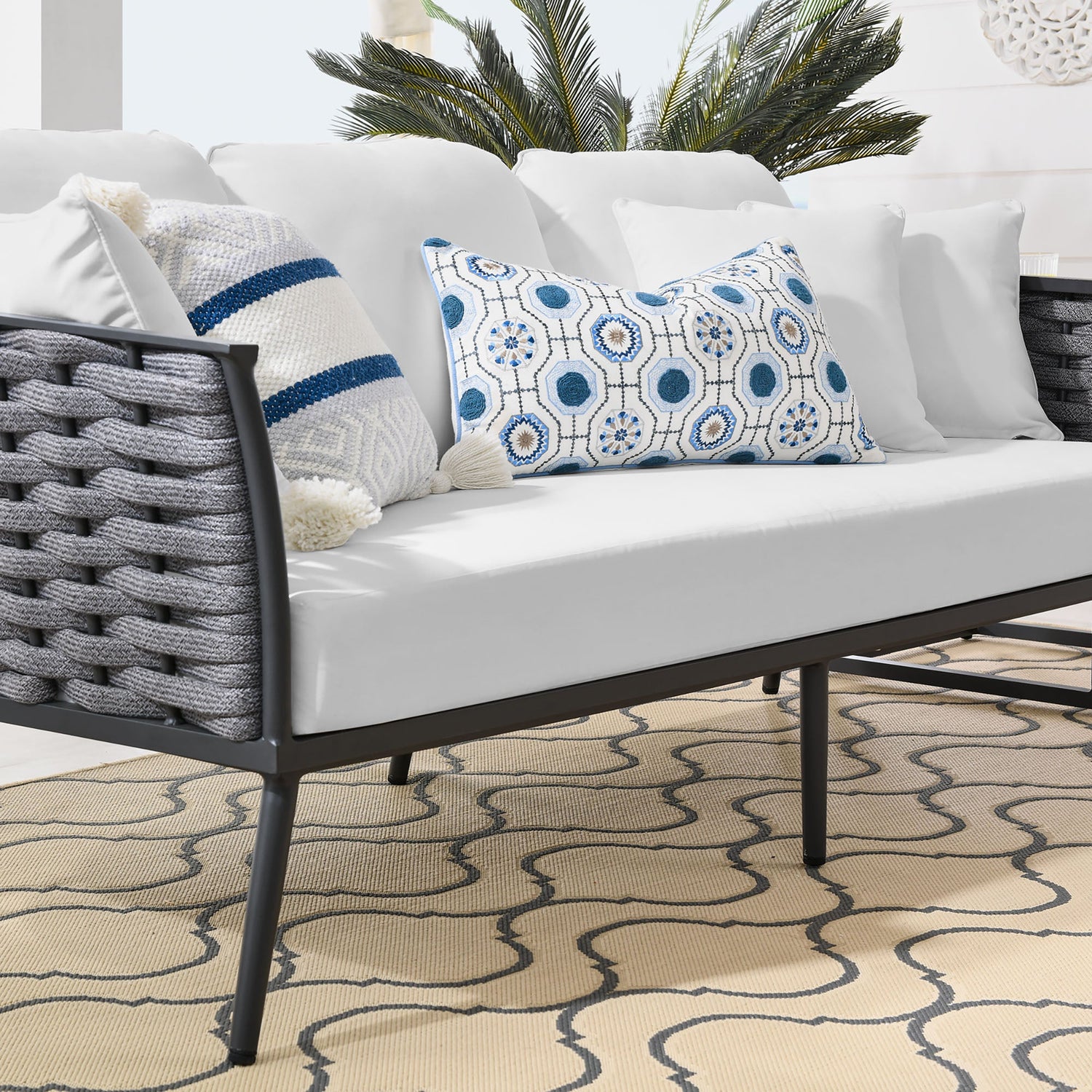 Stance Outdoor Patio Aluminum Sofa by Modway