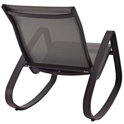 Traveler Rocking Outdoor Patio Mesh Sling Lounge Chair by Modway