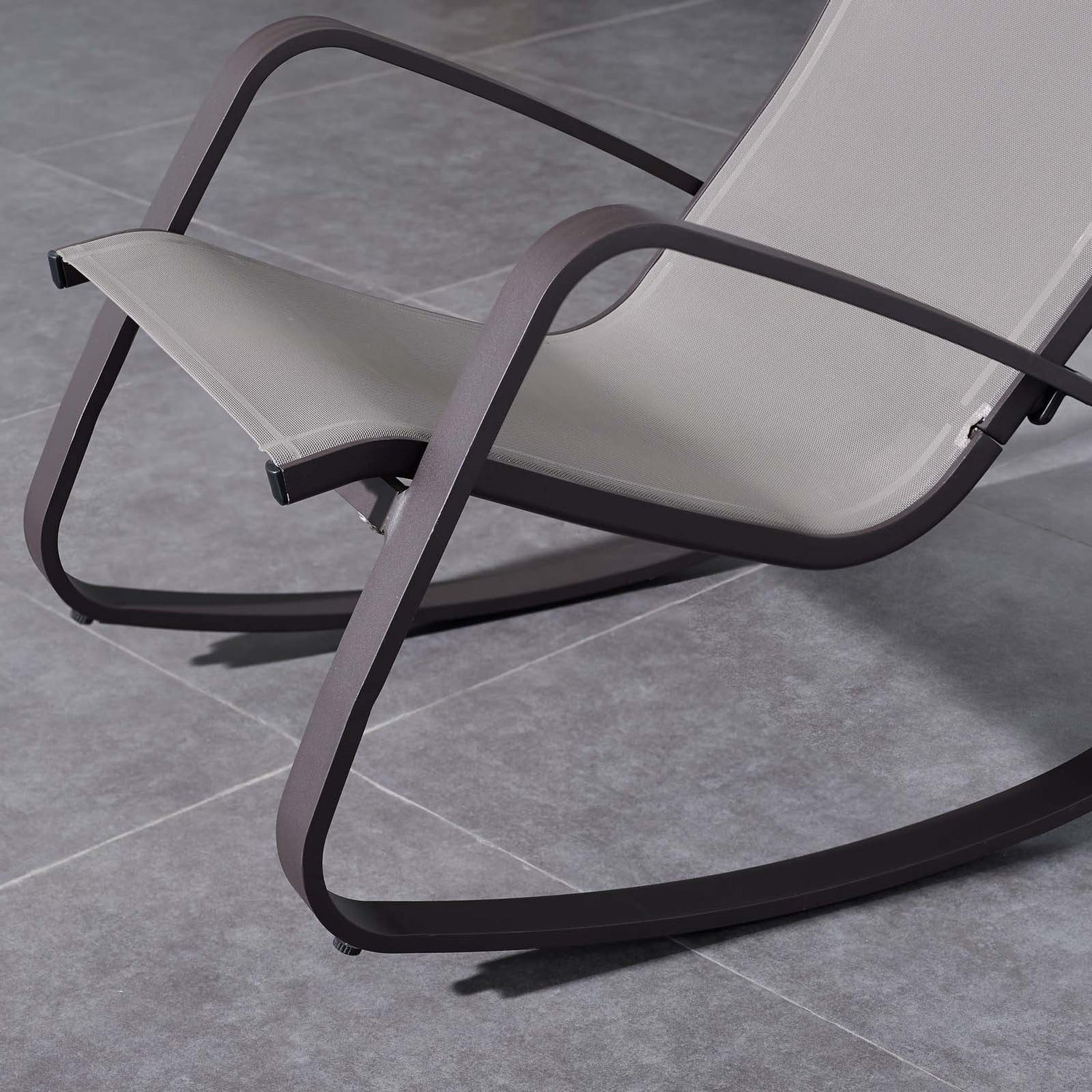 Traveler Rocking Outdoor Patio Mesh Sling Lounge Chair by Modway