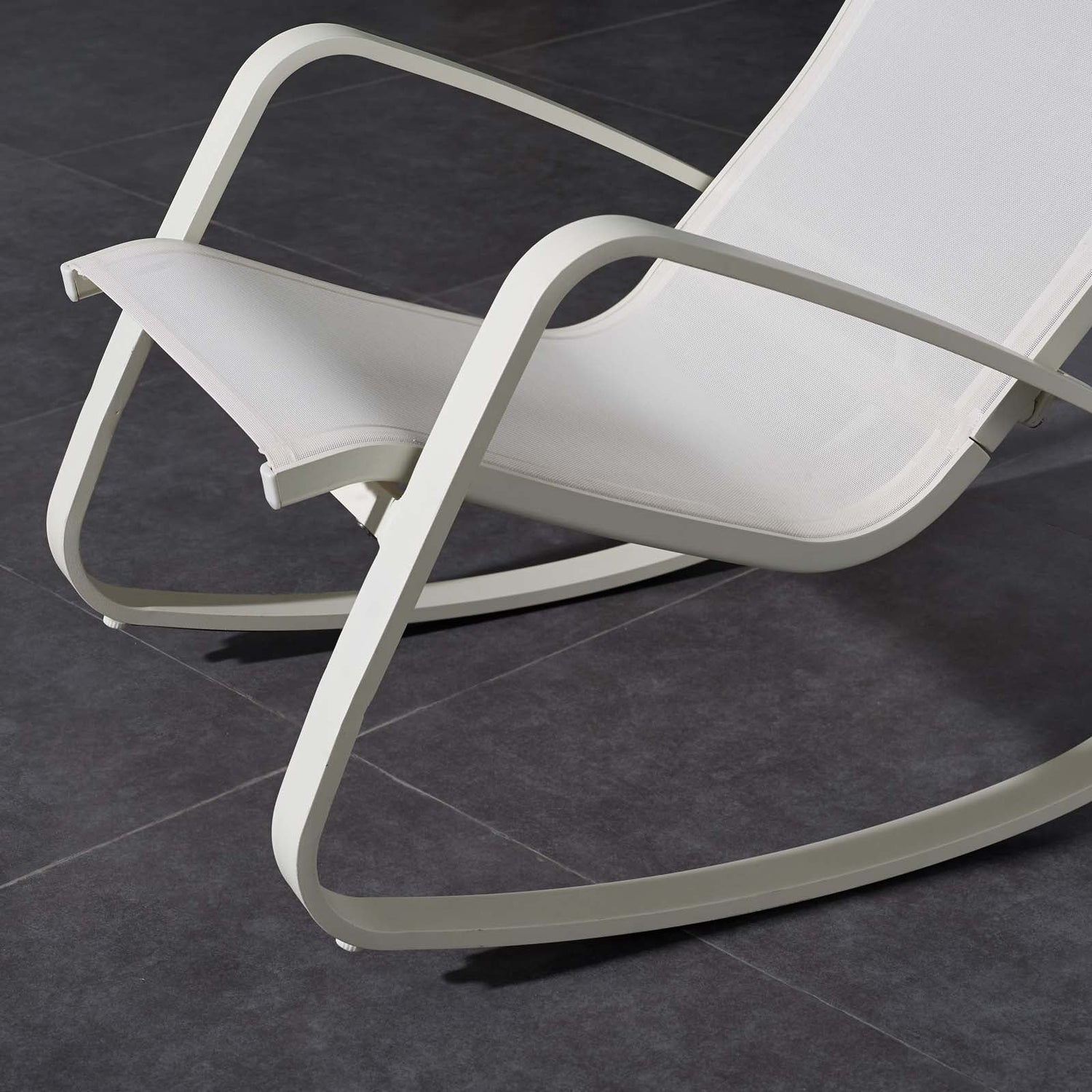 Traveler Rocking Outdoor Patio Mesh Sling Lounge Chair by Modway