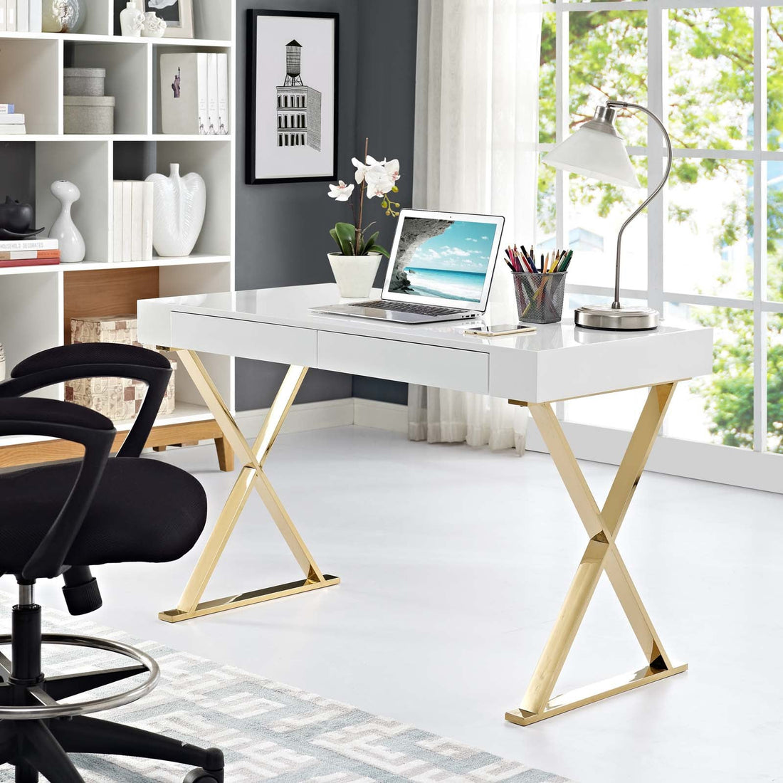 Sector Office Desk by Modway