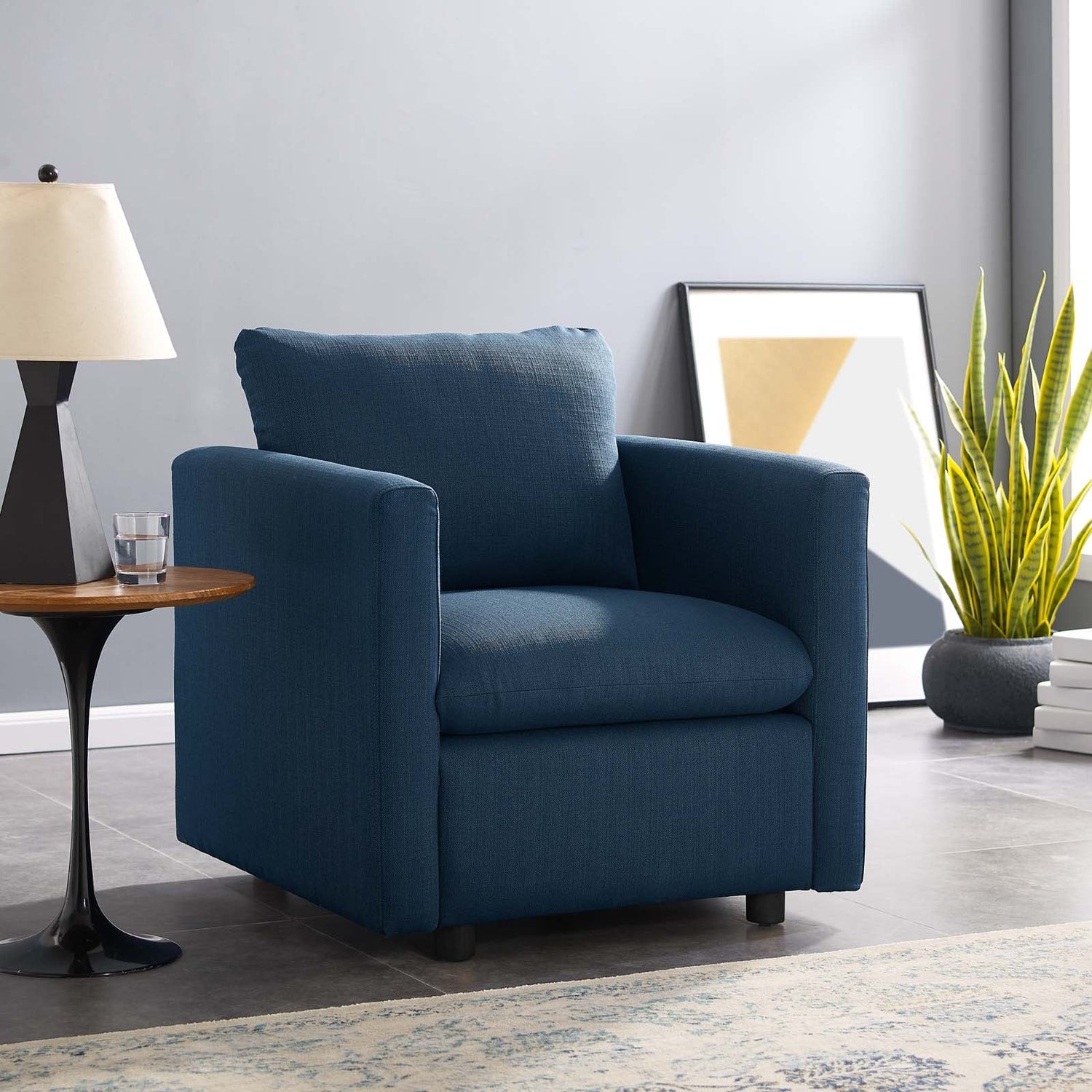 Activate Upholstered Fabric Armchair By HouseBean