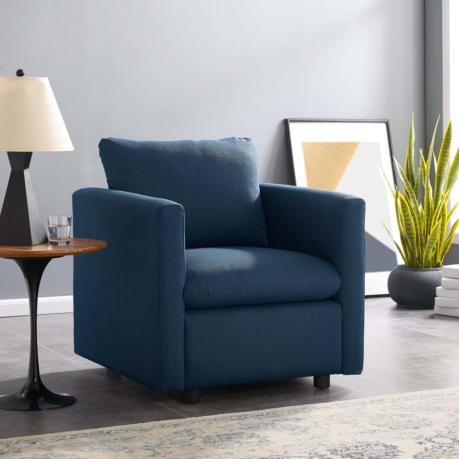 Activate Upholstered Fabric Armchair By HouseBean