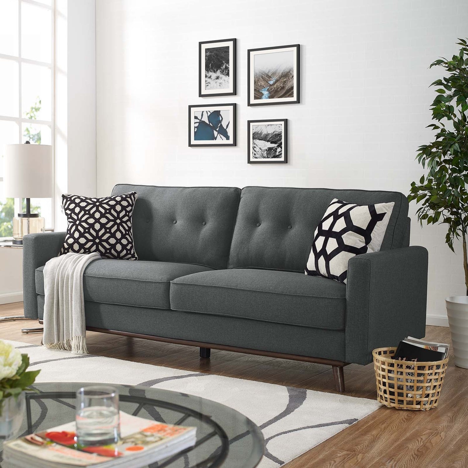 Prompt Upholstered Fabric Sofa by Modway