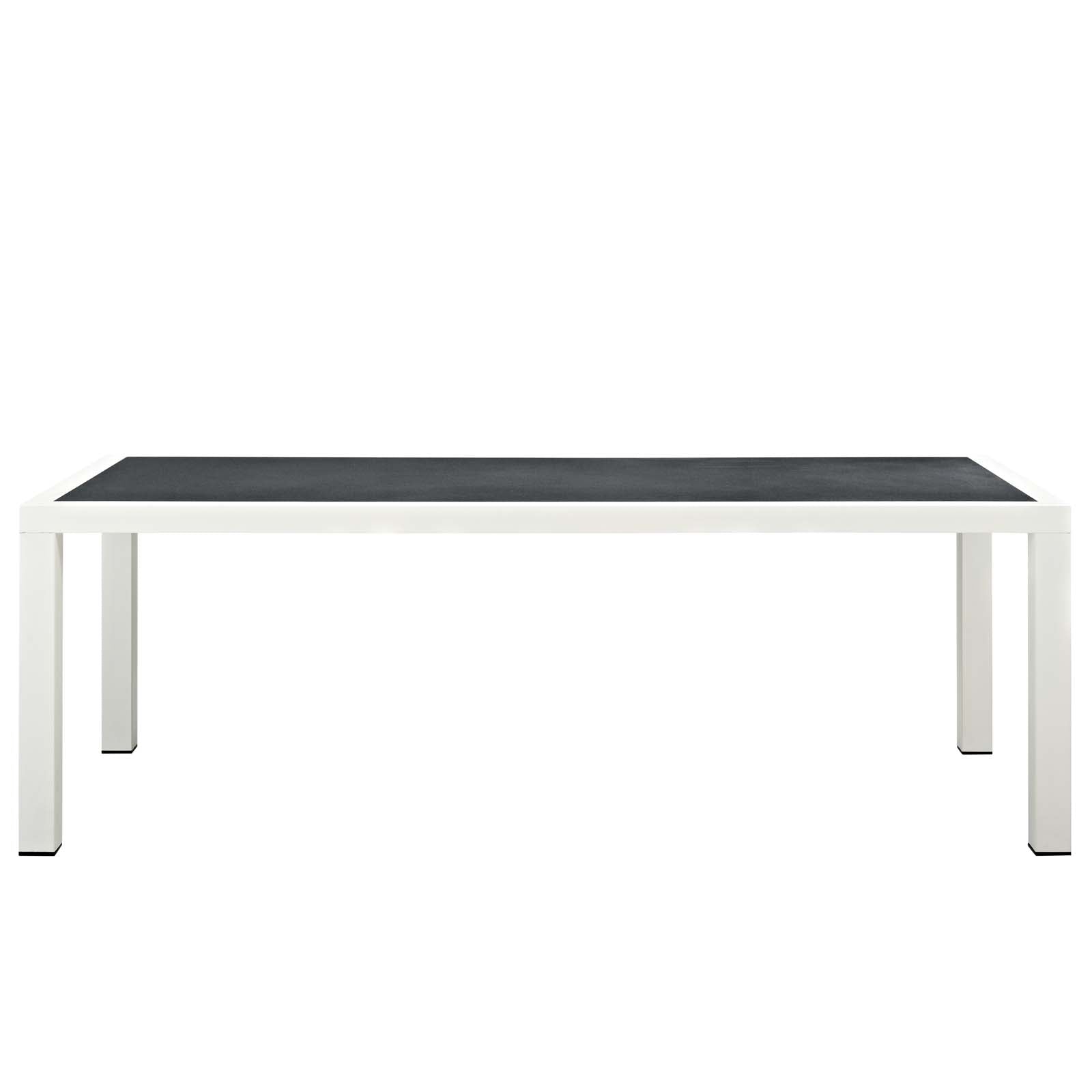 Stance 90.5&quot; Outdoor Patio Aluminum Dining Table by Modway