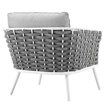 Stance 3 Piece Outdoor Patio Aluminum Sectional Sofa Set by Modway