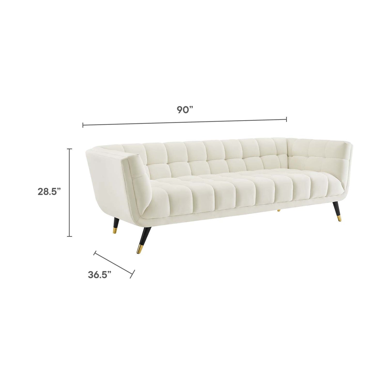 Adept Performance Velvet Sofa By HouseBean