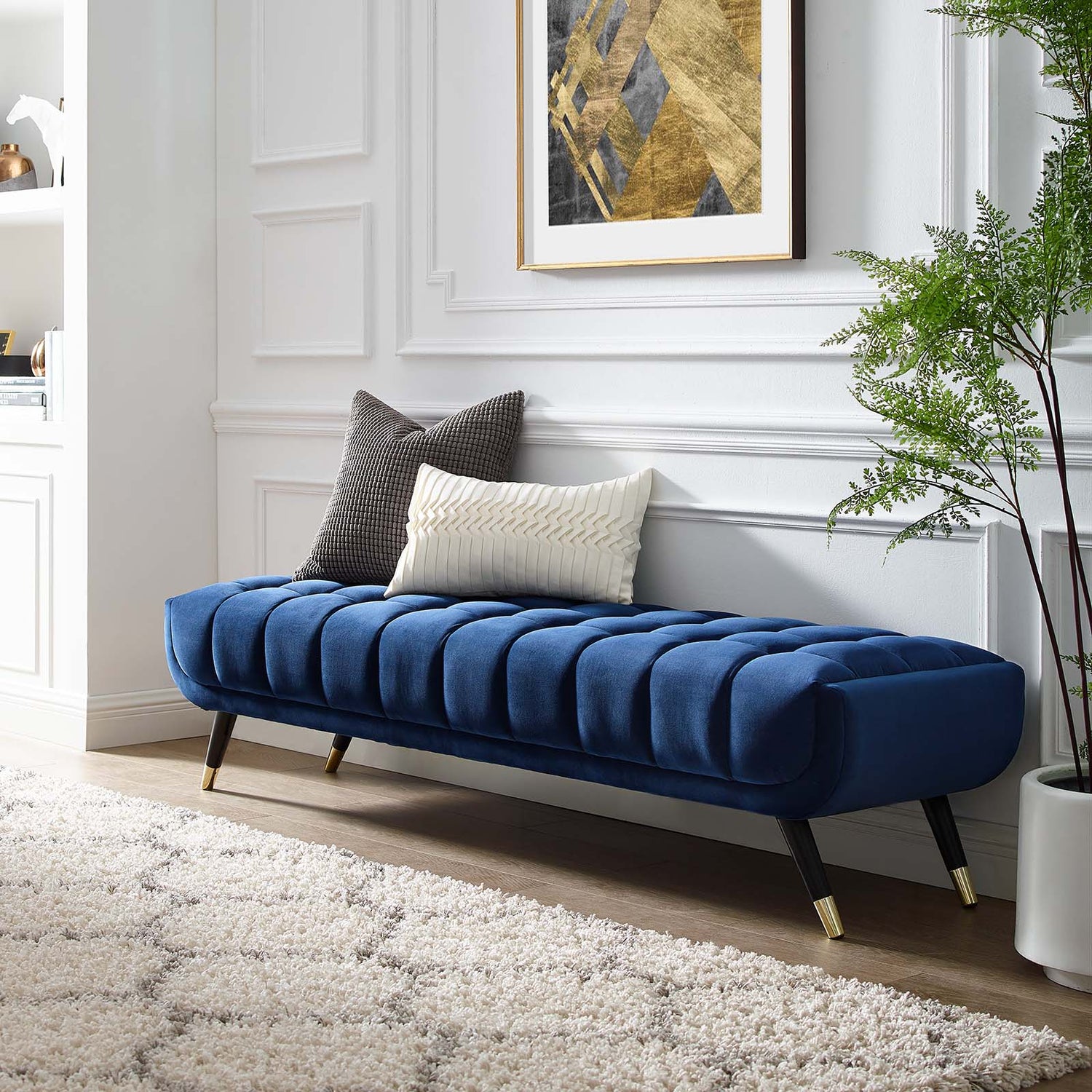 Adept Performance Velvet Bench By HouseBean