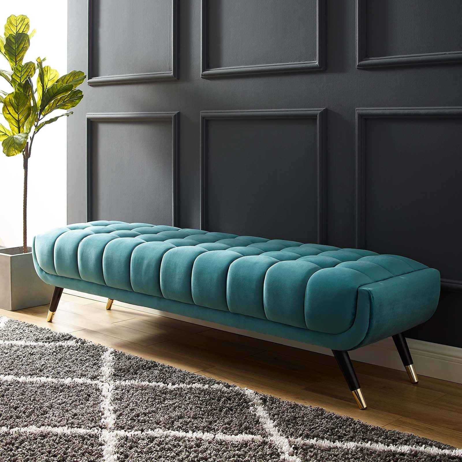 Adept Performance Velvet Bench By HouseBean