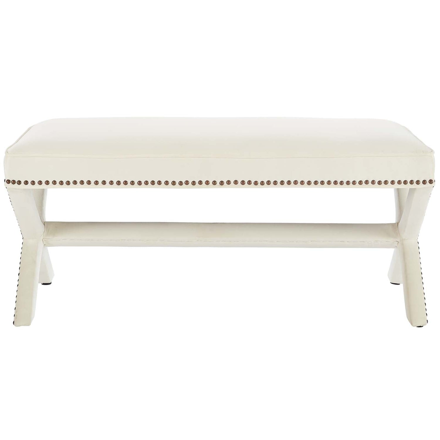 Rivet Performance Velvet Bench By HouseBean