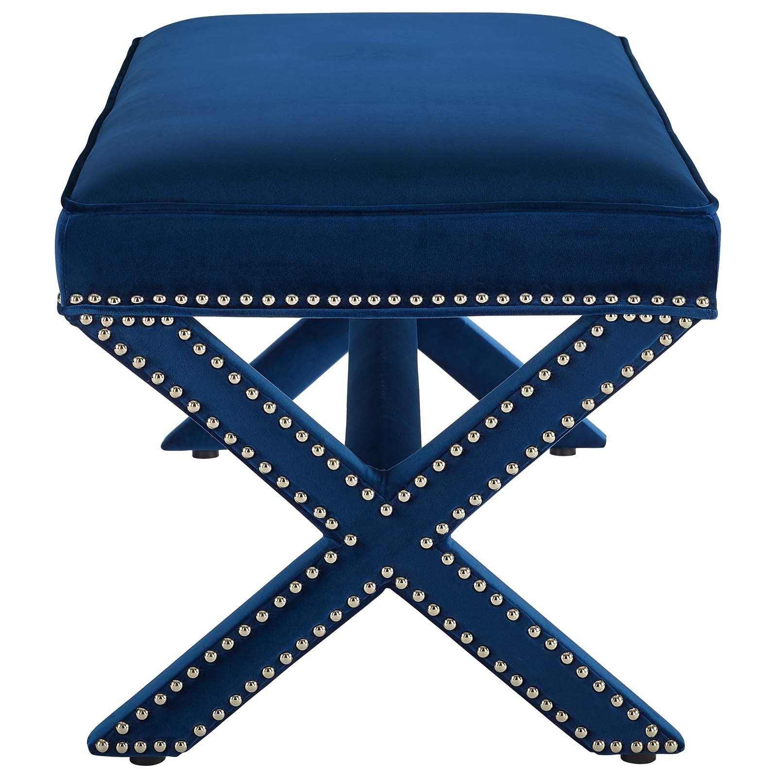 Rivet Performance Velvet Bench By HouseBean