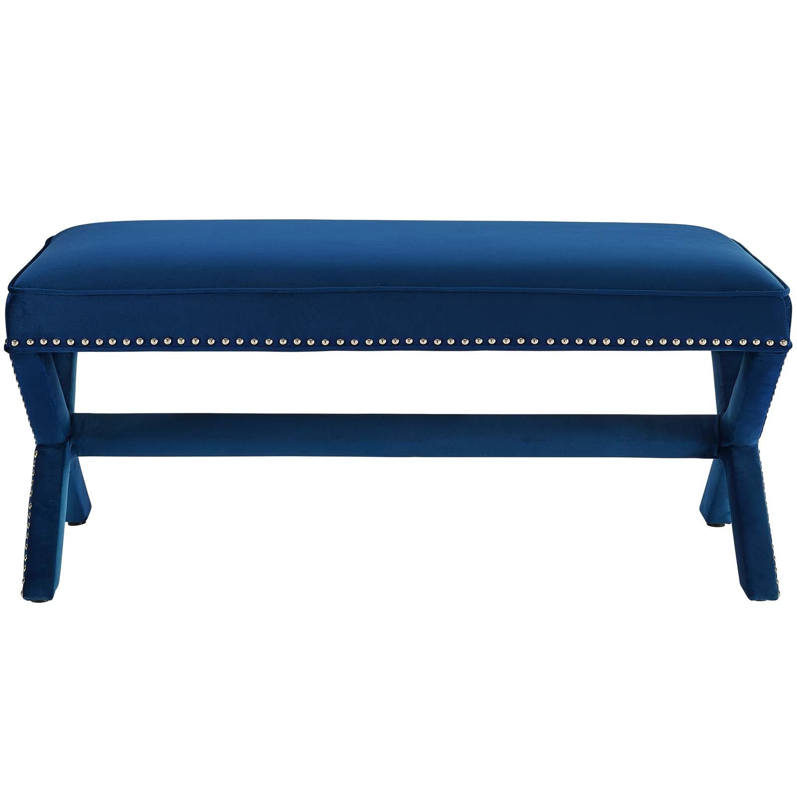 Rivet Performance Velvet Bench By HouseBean