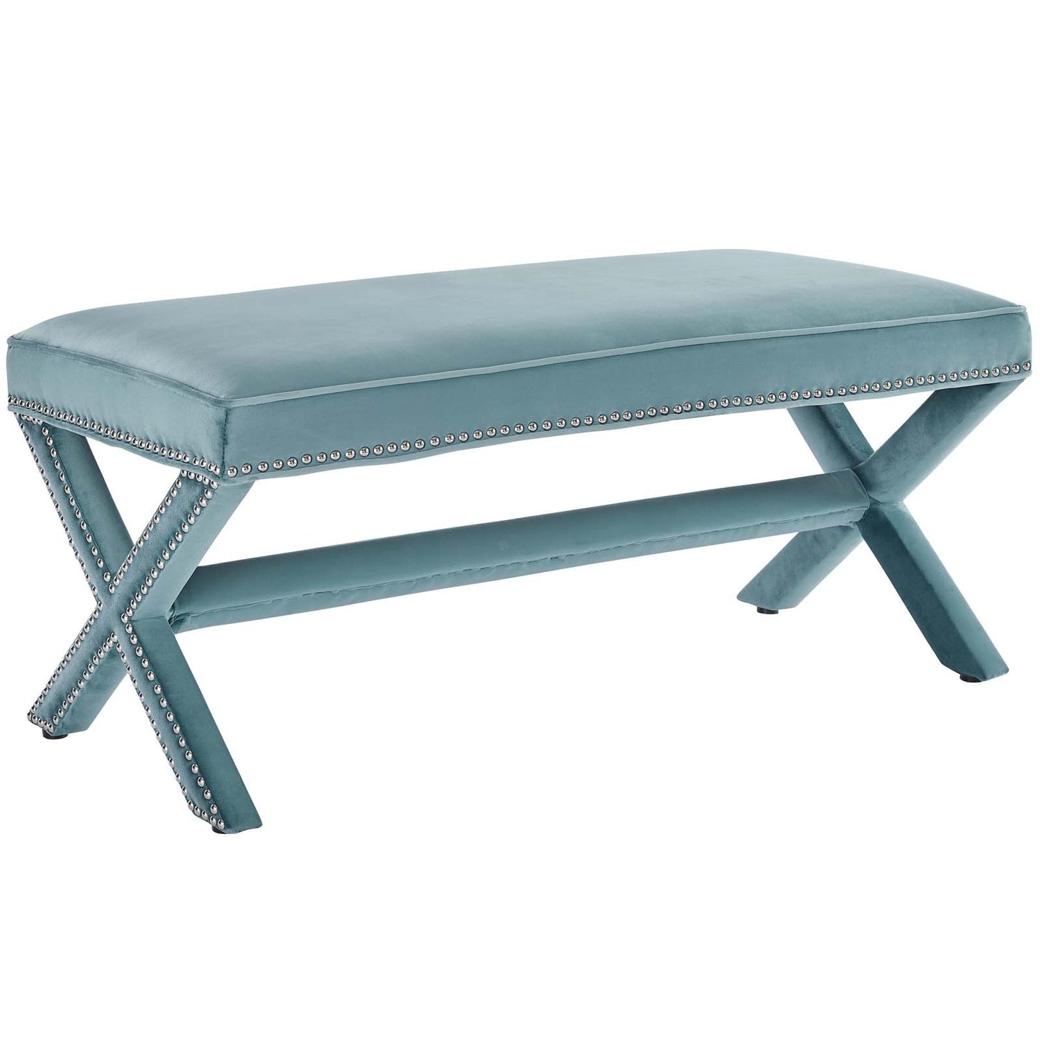 Rivet Performance Velvet Bench By HouseBean