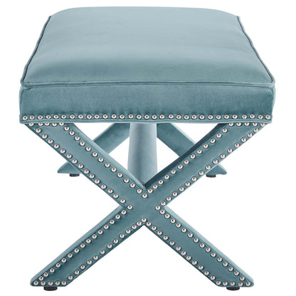 Rivet Performance Velvet Bench By HouseBean