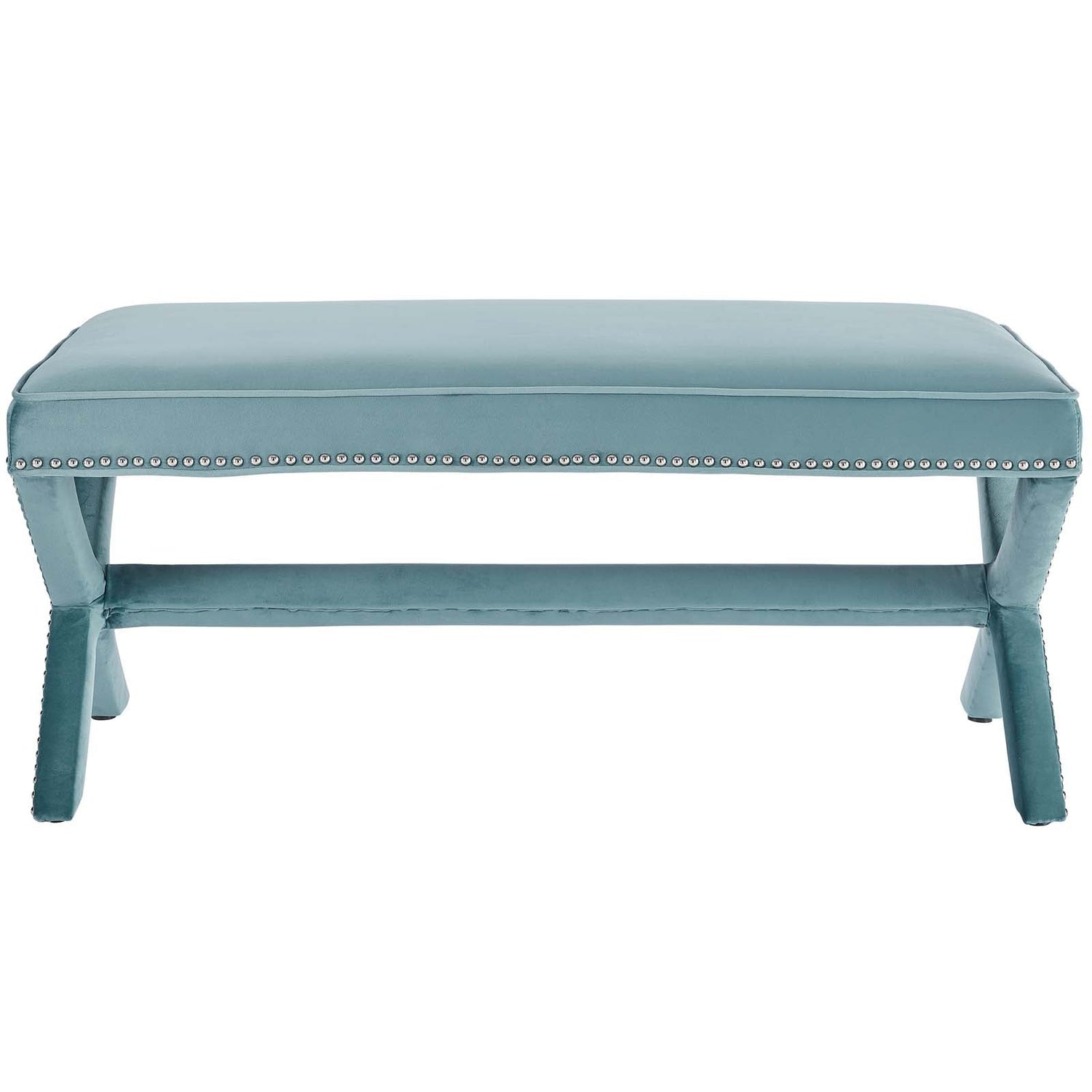 Rivet Performance Velvet Bench By HouseBean