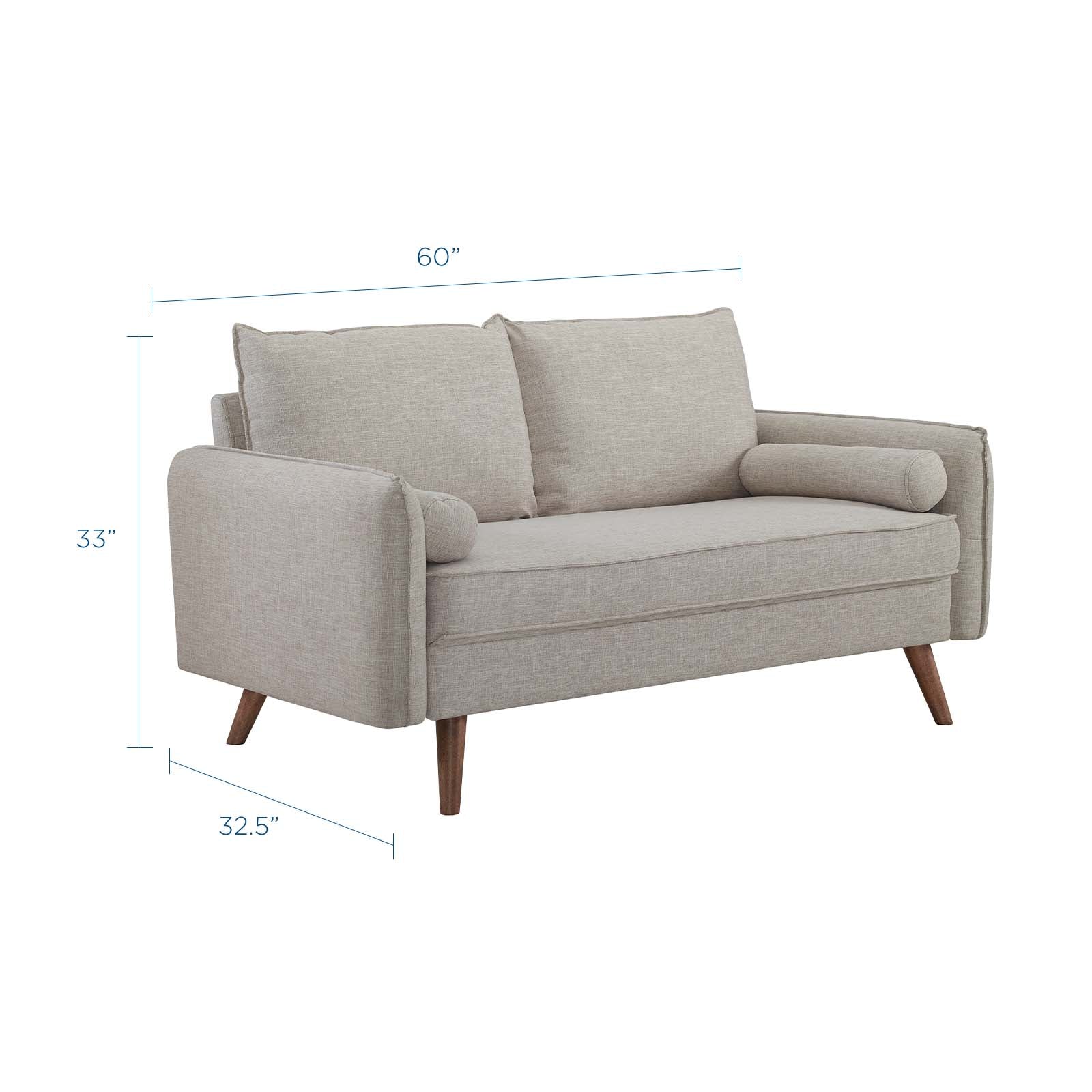 Revive Upholstered Fabric Loveseat By HouseBean