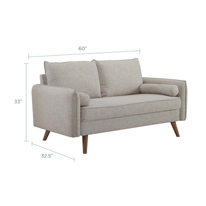 Revive Upholstered Fabric Loveseat By HouseBean