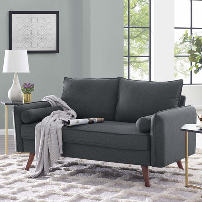 Revive Upholstered Fabric Loveseat By HouseBean