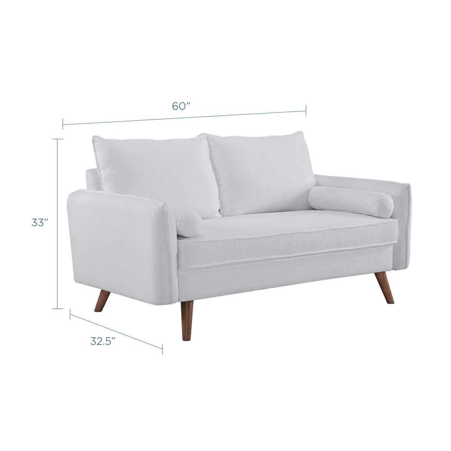 Revive Upholstered Fabric Loveseat By HouseBean