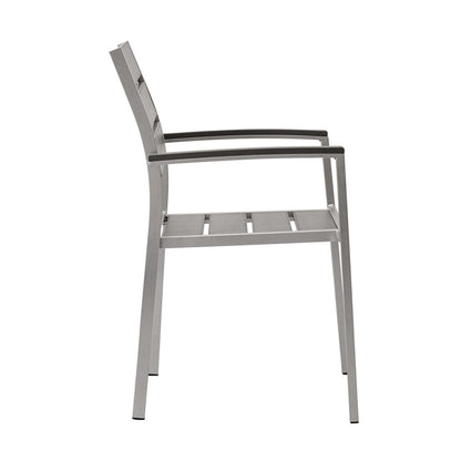 Shore Outdoor Patio Aluminum Dining Armchair By HouseBean