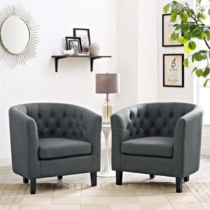 Prospect 2 Piece Upholstered Fabric Armchair Set By HouseBean