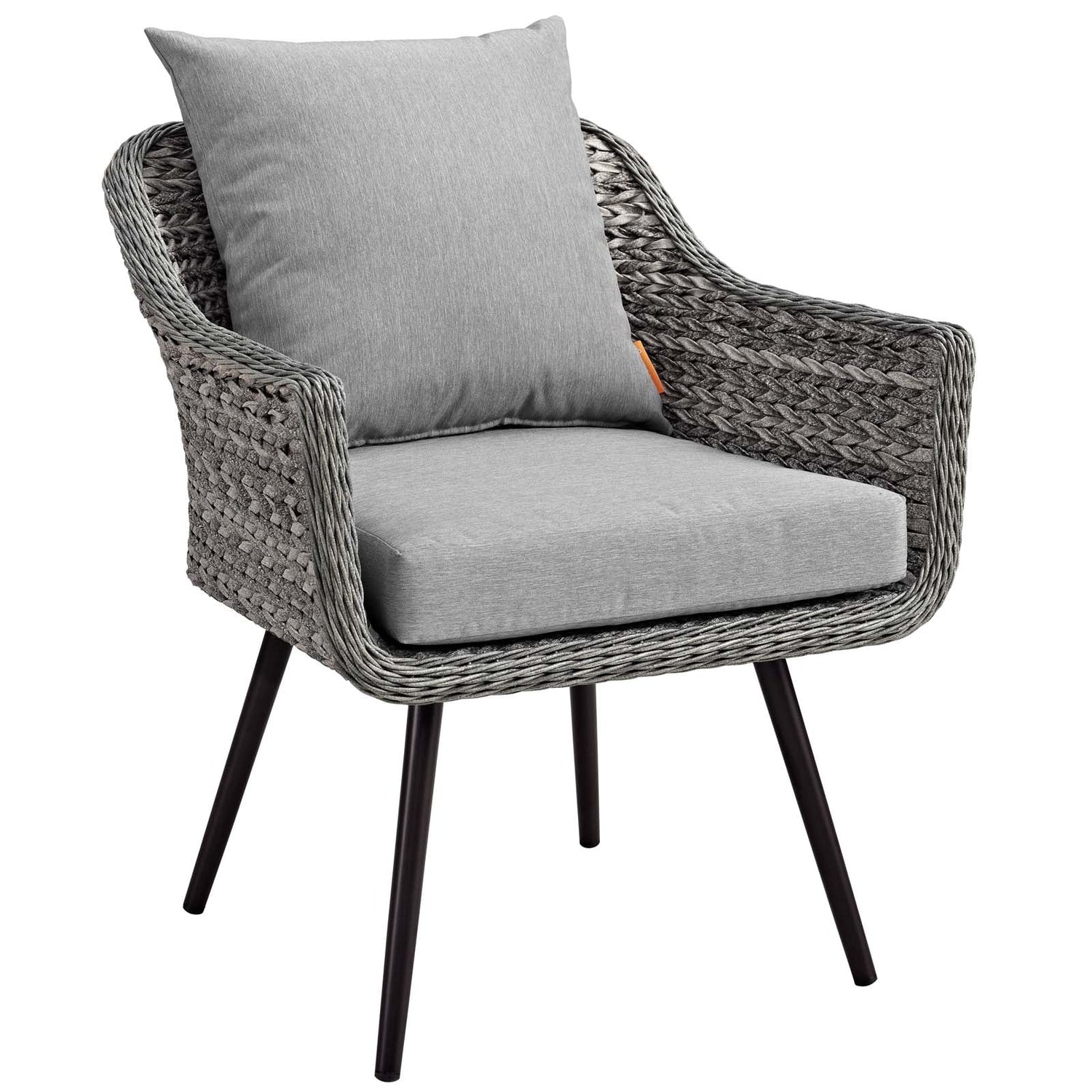 Endeavor 2 Piece Outdoor Patio Wicker Rattan Loveseat and Armchair Set By HouseBean