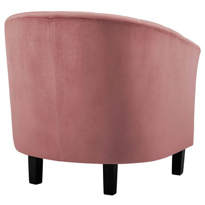 Prospect Channel Tufted Performance Velvet Armchair By HouseBean