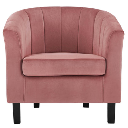 Prospect Channel Tufted Performance Velvet Armchair By HouseBean