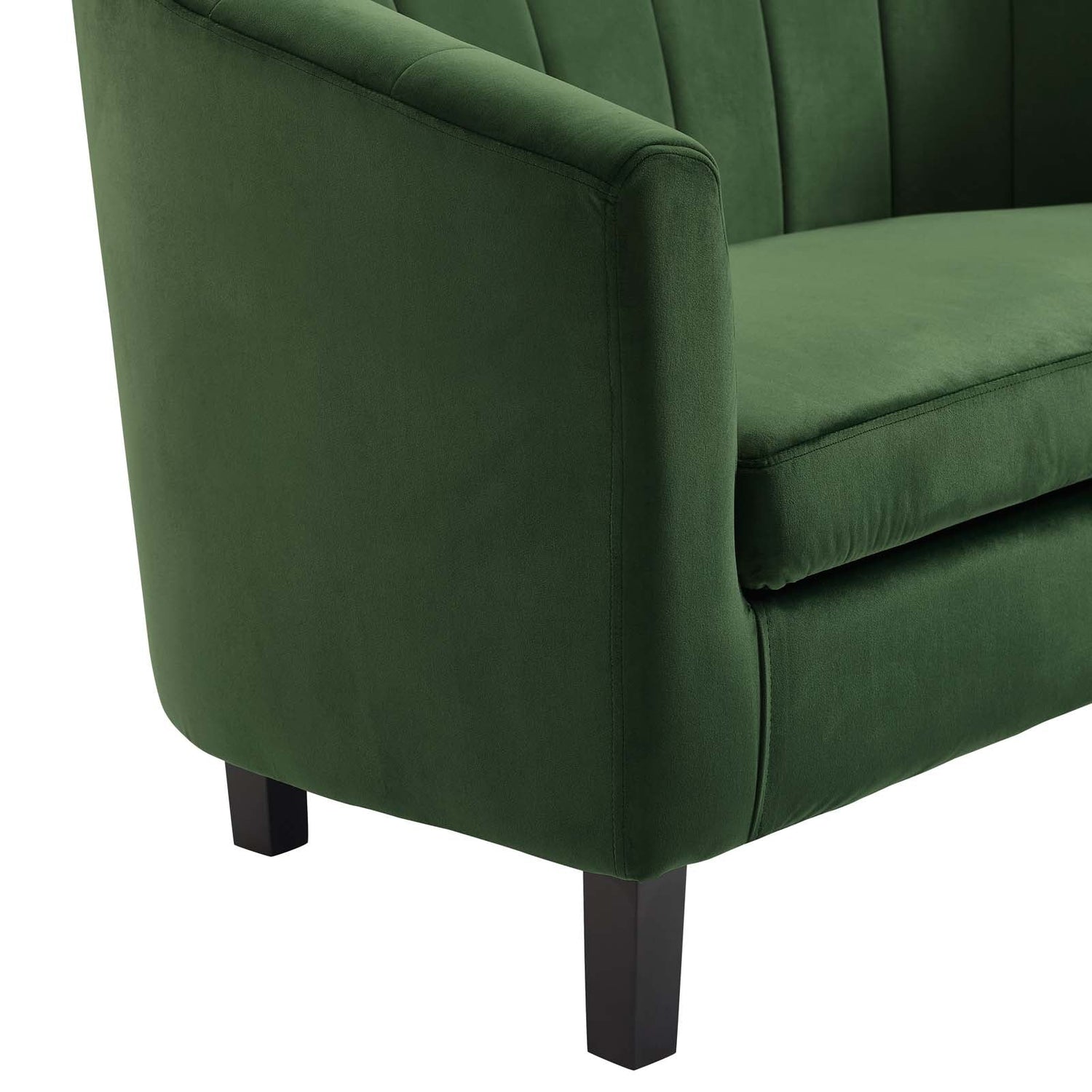 Prospect Channel Tufted Performance Velvet Armchair By HouseBean