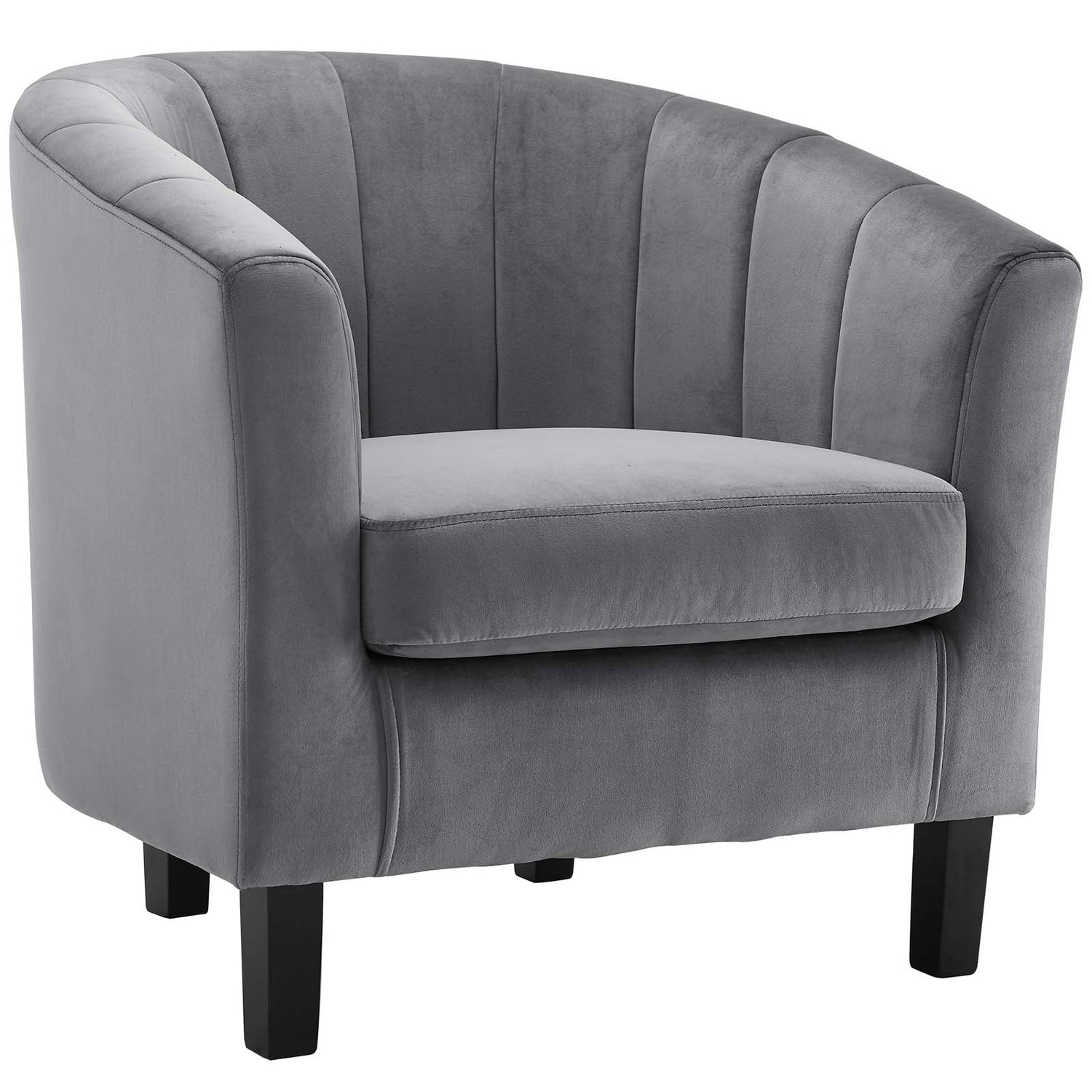 Prospect Channel Tufted Performance Velvet Armchair By HouseBean