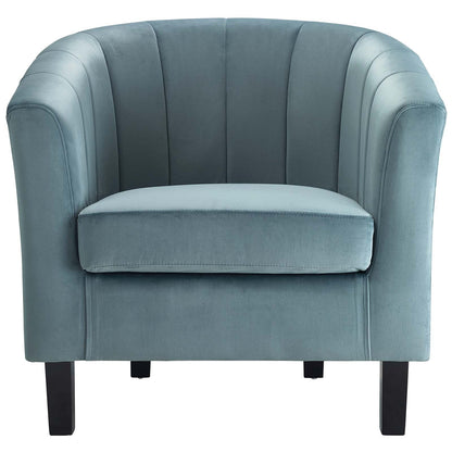 Prospect Channel Tufted Performance Velvet Armchair By HouseBean