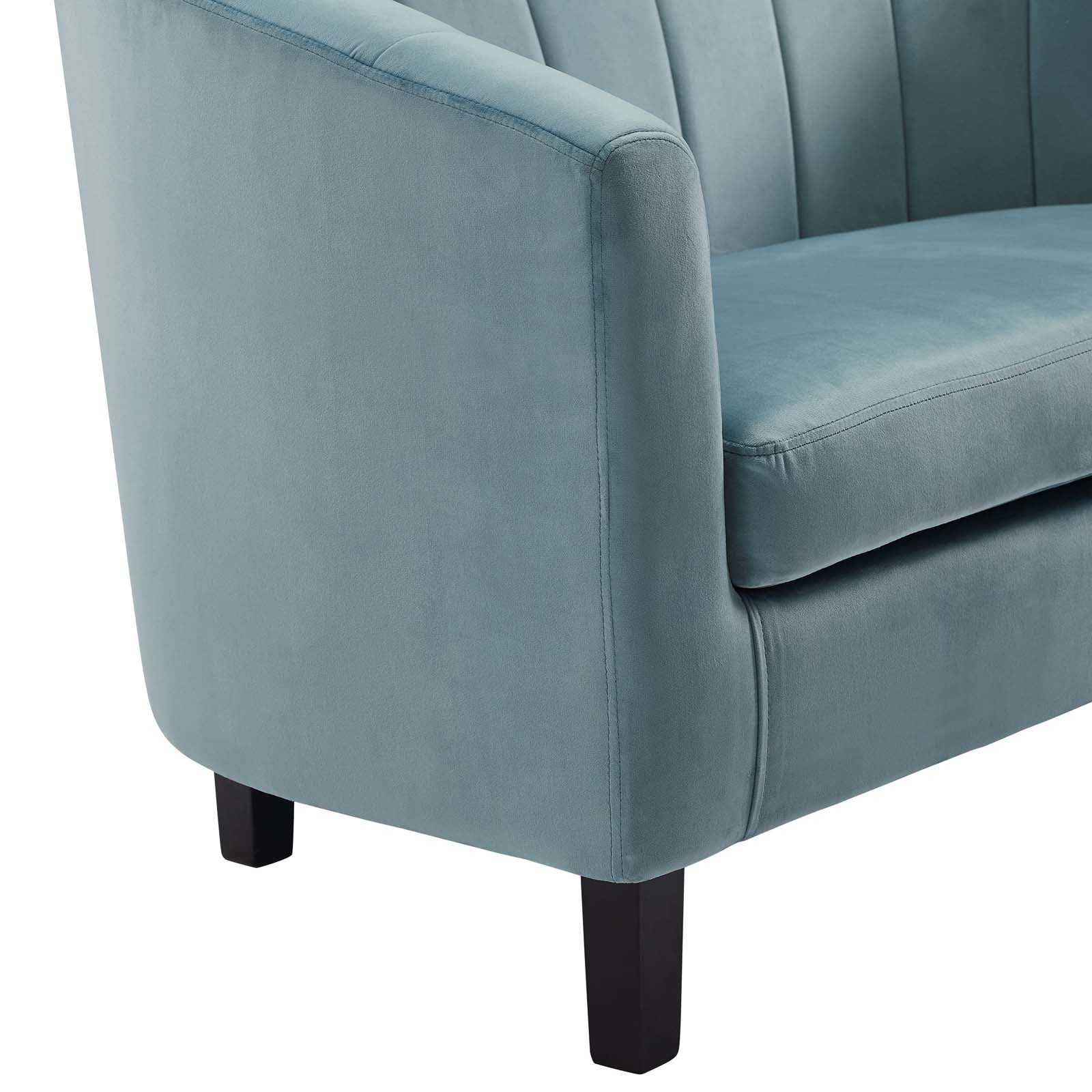 Prospect Channel Tufted Performance Velvet Armchair By HouseBean