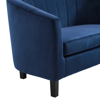 Prospect Channel Tufted Performance Velvet Armchair By HouseBean