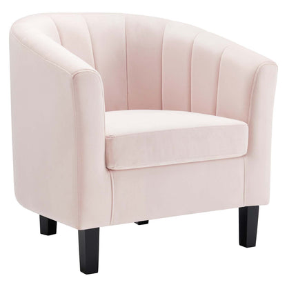 Prospect Channel Tufted Performance Velvet Armchair By HouseBean