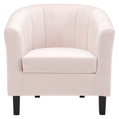 Prospect Channel Tufted Performance Velvet Armchair By HouseBean