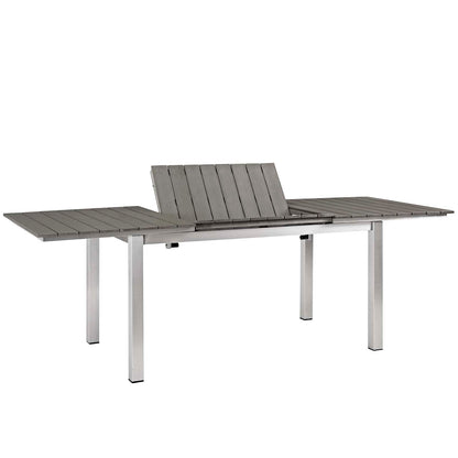 Shore 7 Piece Outdoor Patio Aluminum Dining Set by Modway