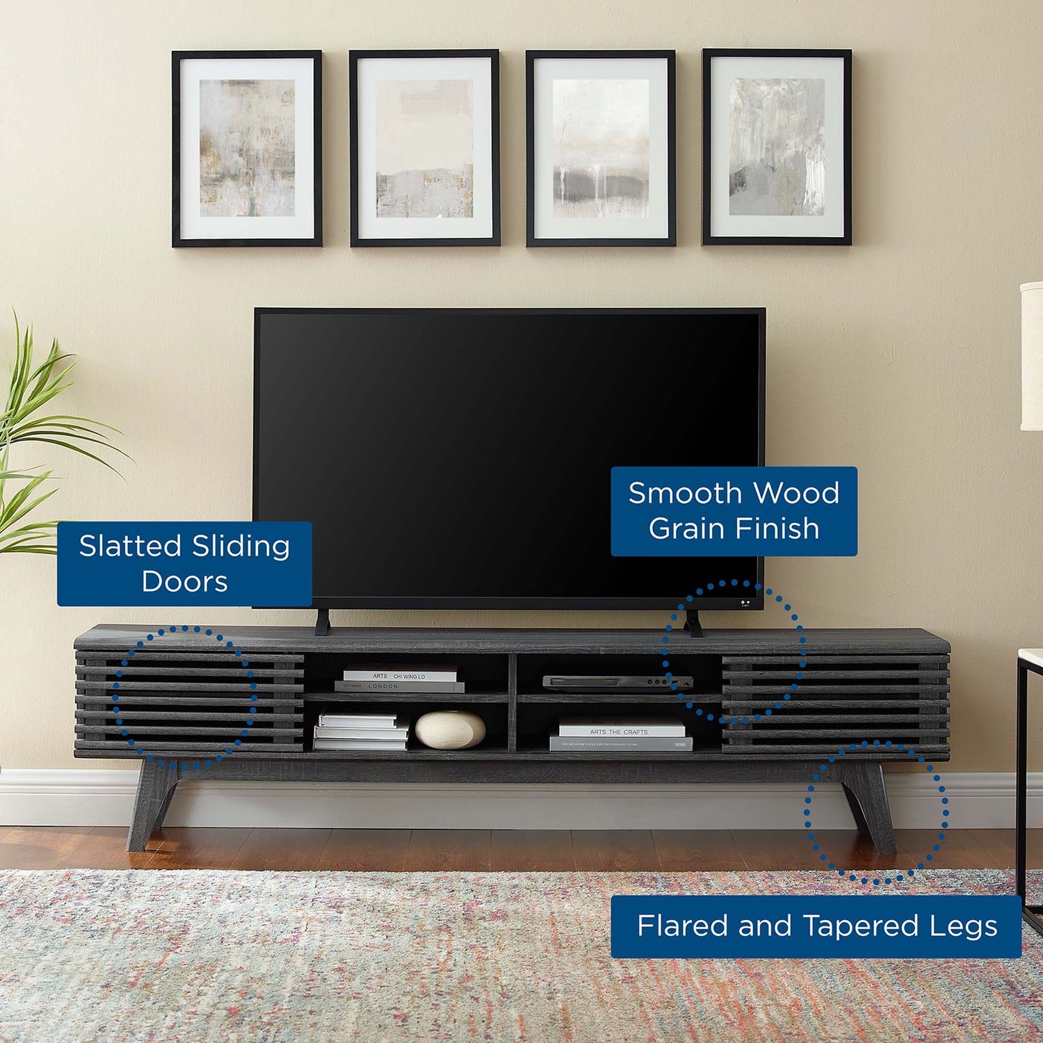 Render 70&quot; Entertainment Center TV Stand by Modway