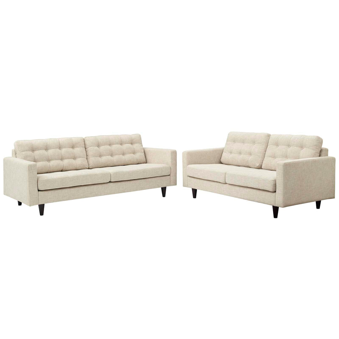 Empress Sofa and Loveseat Set of 2 By HouseBean