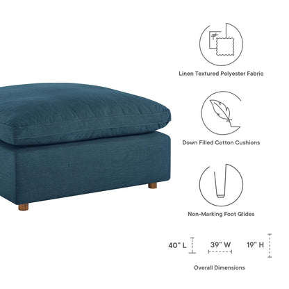 Commix Down Filled Overstuffed Ottoman By HouseBean