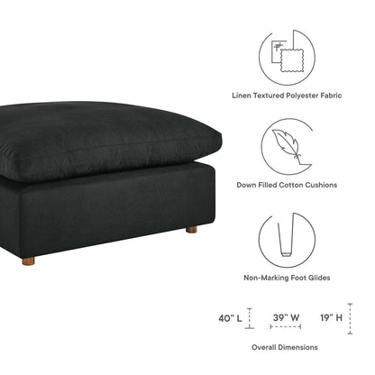 Commix Down Filled Overstuffed Ottoman By HouseBean