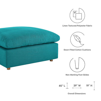 Commix Down Filled Overstuffed Ottoman By HouseBean