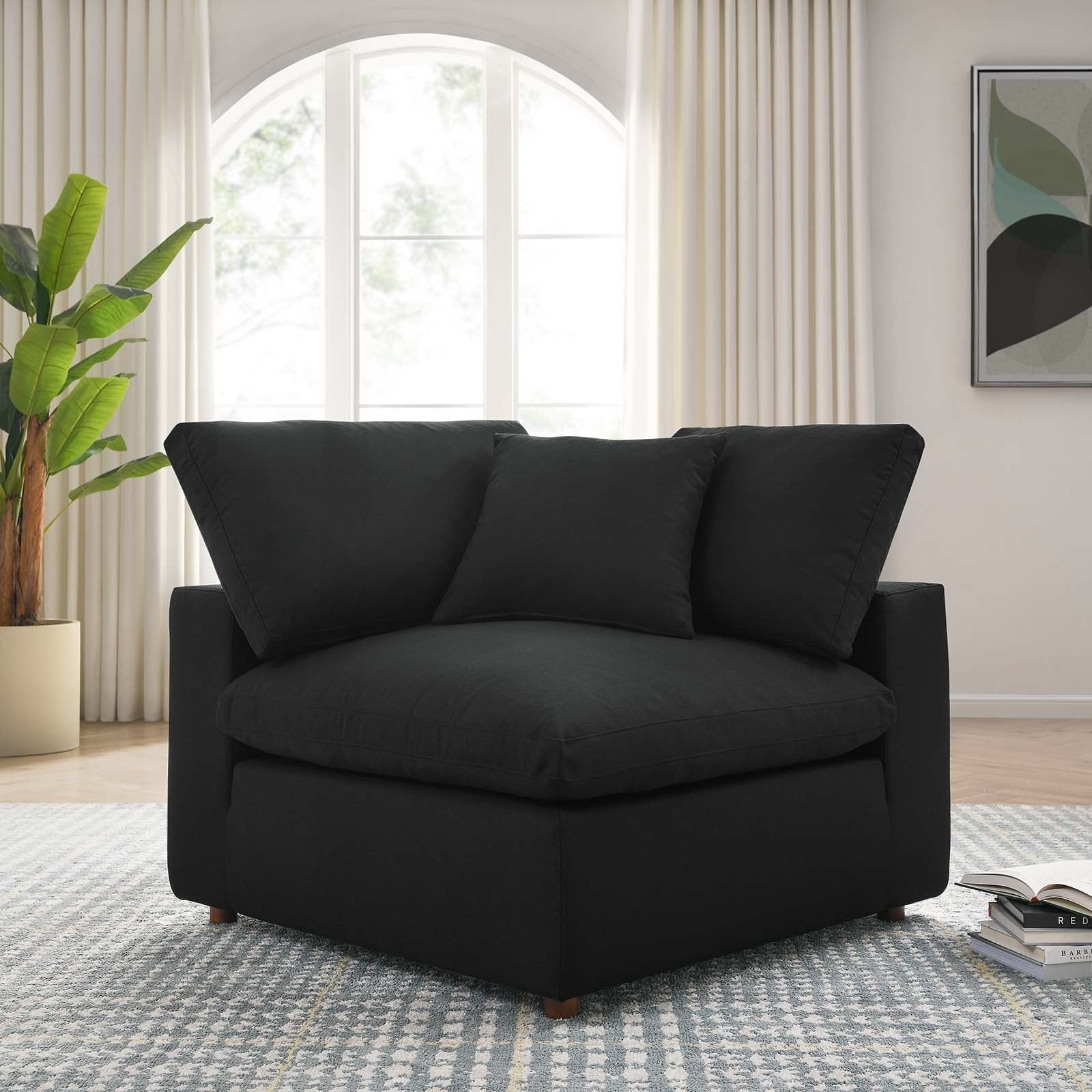 Commix Down Filled Overstuffed Corner Chair By HouseBean