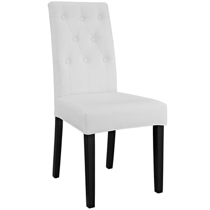 Confer Dining Side Chair Vinyl Set of 2 By HouseBean