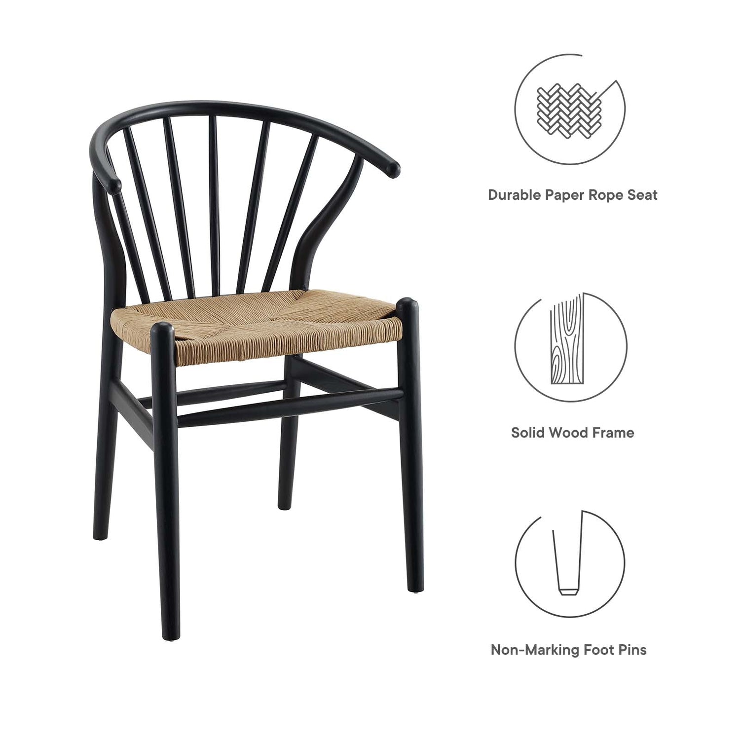 Flourish Spindle Wood Dining Side Chair By HouseBean